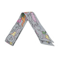 HERMES Twilly A Thousand and One Rabbits Mille et Un Lapins Gripere/Rose/Jaune Silk100%