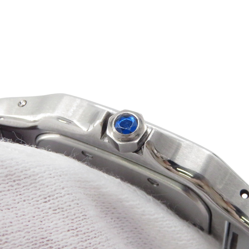 CARTIER Santos Galve LM H41mm×W29mm Stainless Steel 18KYG Ivory DialW20011C4