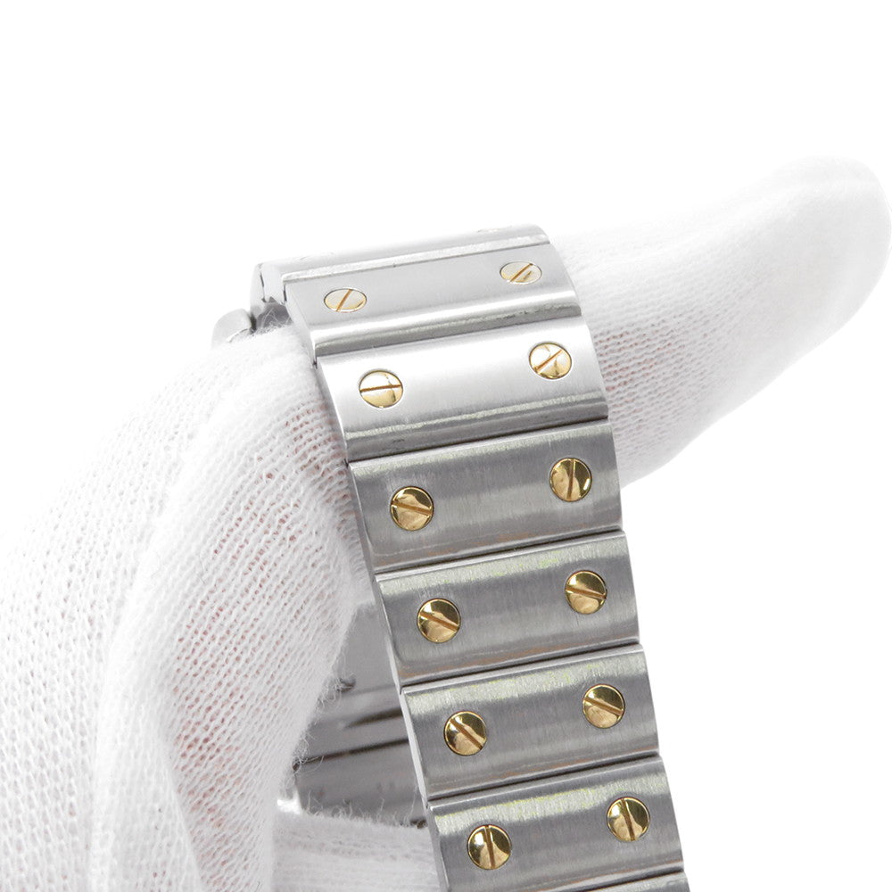 CARTIER Santos Galve LM H41mm×W29mm Stainless Steel 18KYG Ivory DialW20011C4