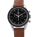 OMEGA Speedmaster Moonwatch FirstOMEGA InSpace W39.7mm Stainless Steel Leather Black Dial311.32.40.30.01.001