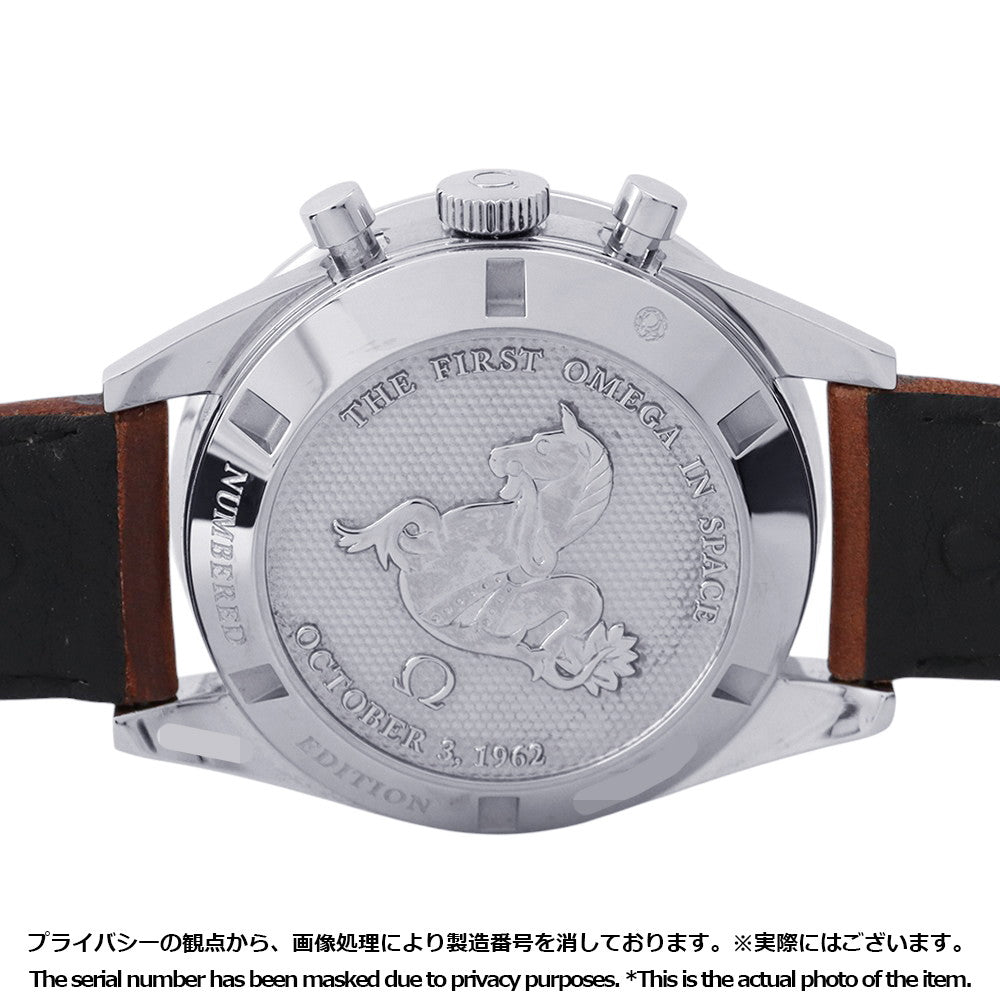 OMEGA Speedmaster Moonwatch FirstOMEGA InSpace W39.7mm Stainless Steel Leather Black Dial311.32.40.30.01.001