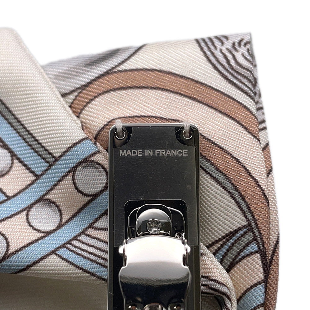 HERMES Baretta Grenelle Grand Turarara Size PM claimH261006G B1TU Silk100%