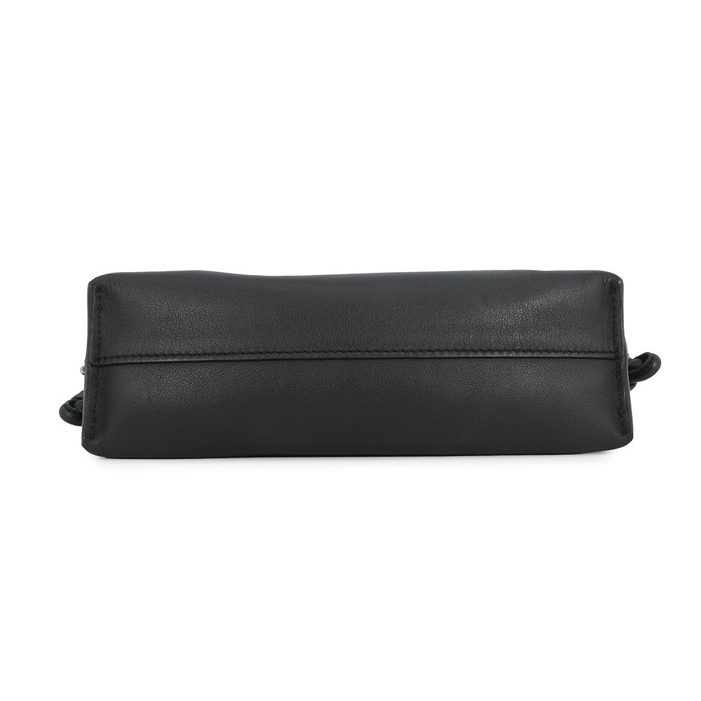 LOEWE Flamenco Clutch BlackA411FC2X37 Calf Leather Size Mini