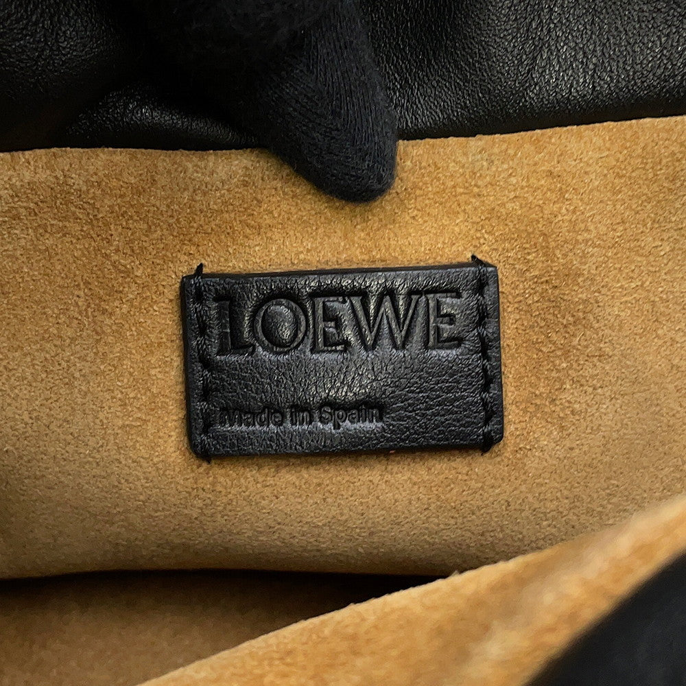 LOEWE Flamenco Clutch BlackA411FC2X37 Calf Leather Size Mini