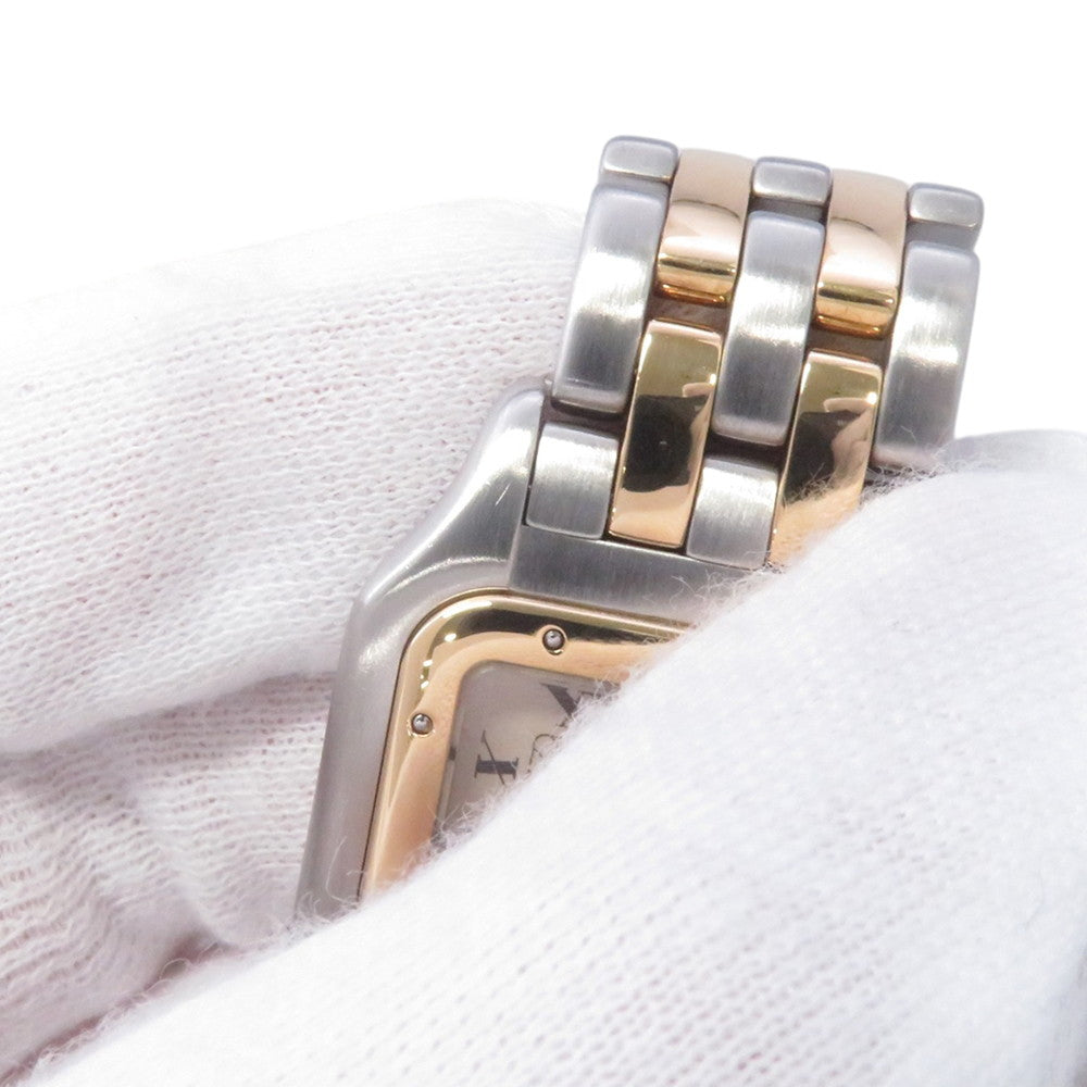 CARTIER PANTHERE 2 Row MM H26.8mm×W26.5mm Stainless Steel K18YG Ivory DialW25028B6