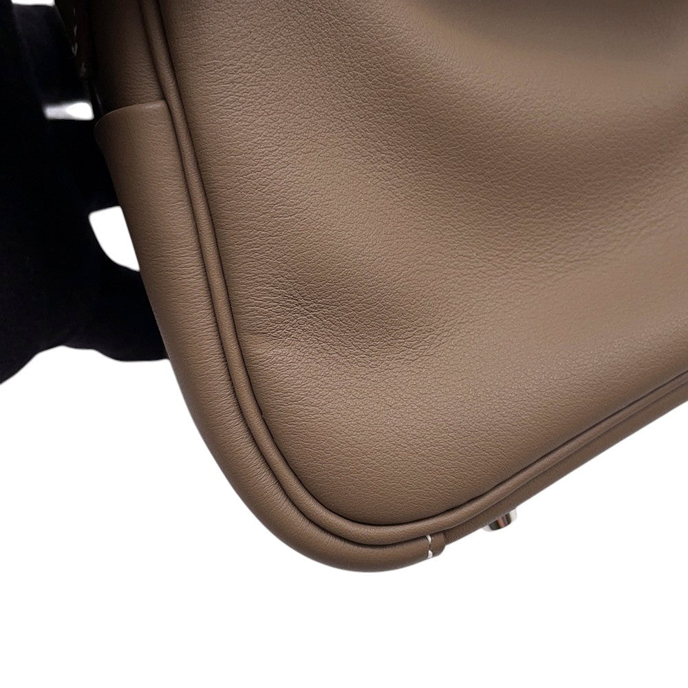 HERMES Lindy Etoupe Swift Leather Size Mini