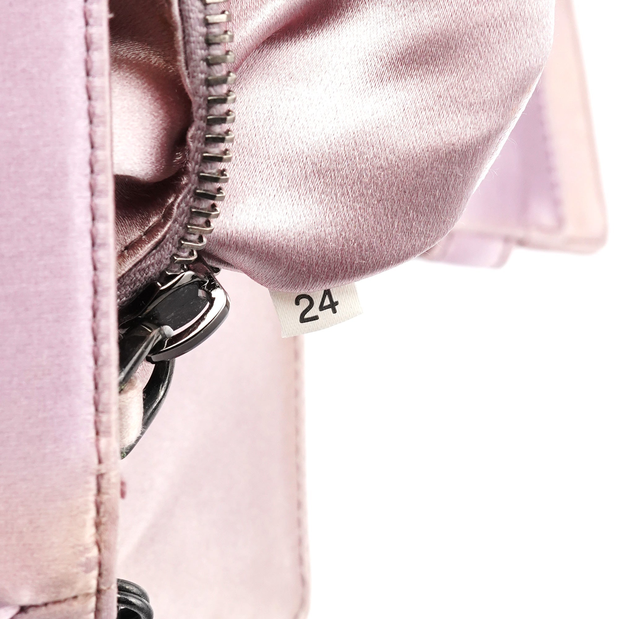 BR2765 Pink Satin Crystal Buckle Mini Bag