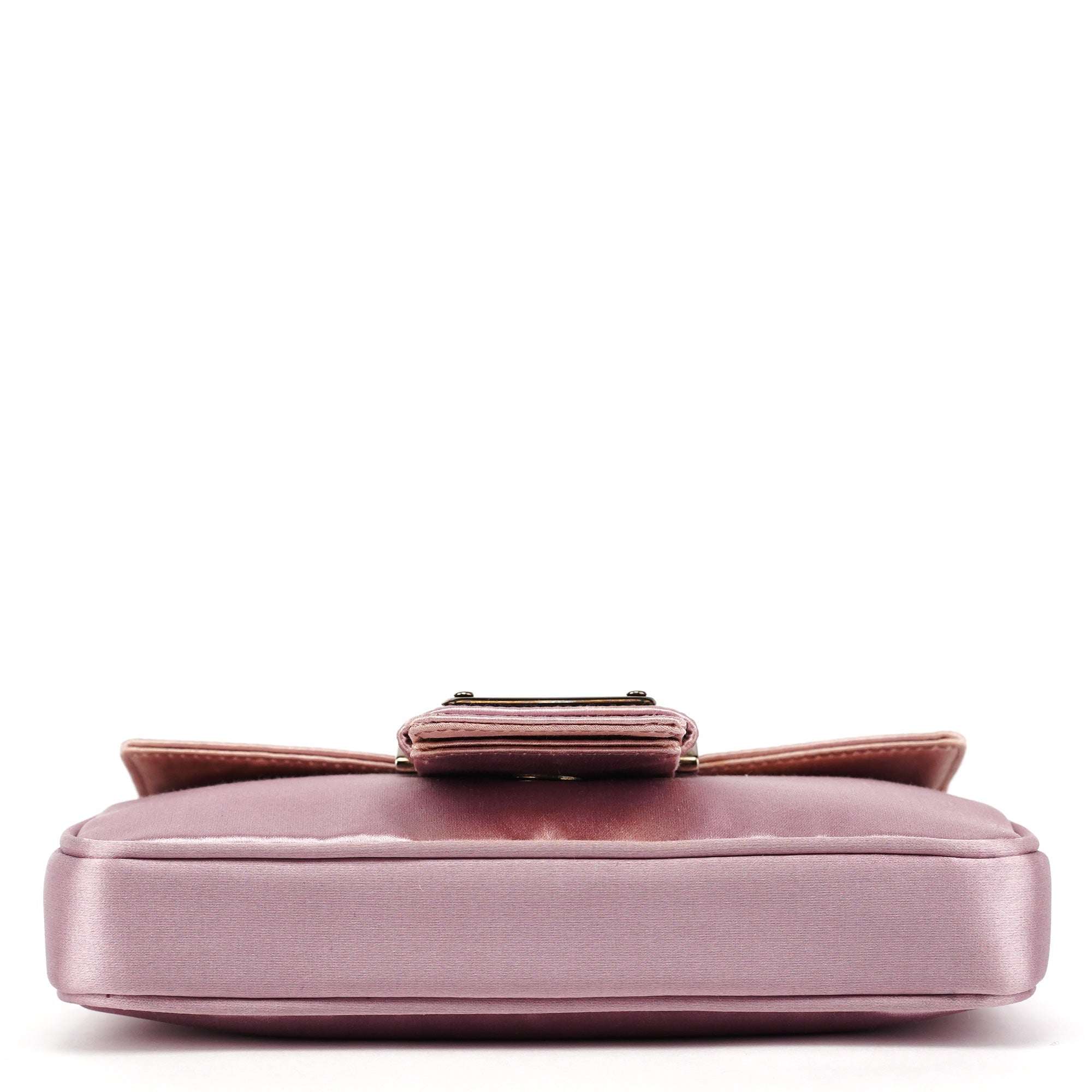 BR2765 Pink Satin Crystal Buckle Mini Bag