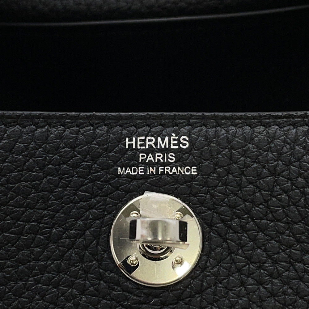HERMES Lindy Black Taurillon Clemence Size Mini