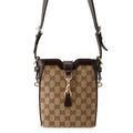 GUCCI Mini bucket Beige/Brown782919 GG Canvas Leather