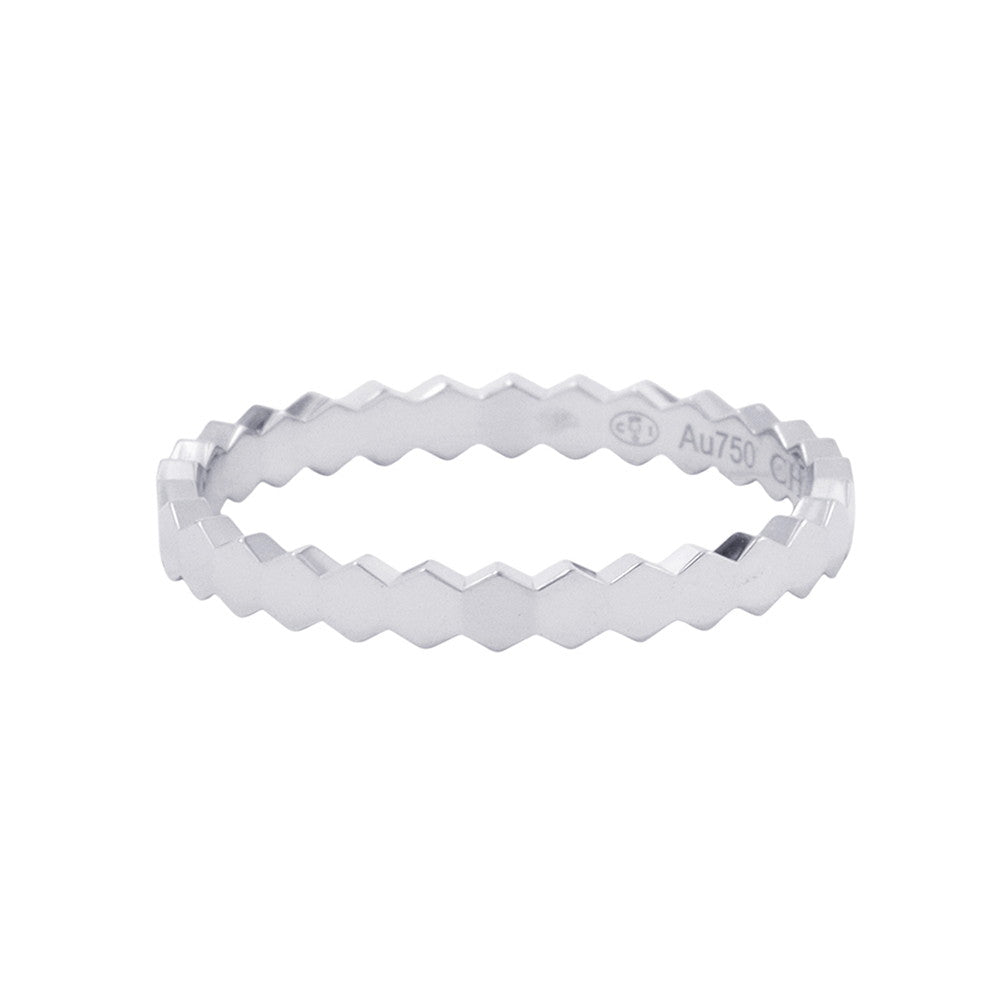 Chaumet B de Chaumet Collection Ring Size 56/#16081930 18K White Gold