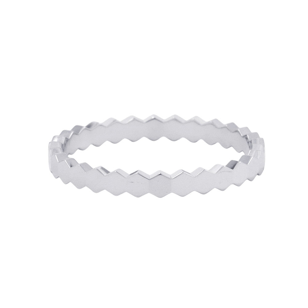 Chaumet B de Chaumet Collection Ring Size 56/#16081930 18K White Gold
