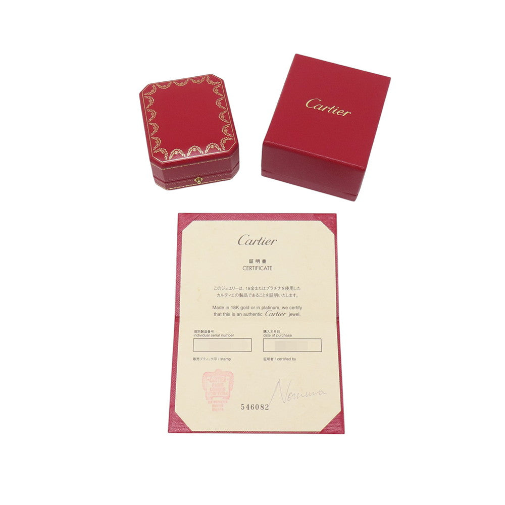 CARTIER 2C Heart Diamond Bag CharmB3015300 18K White Gold