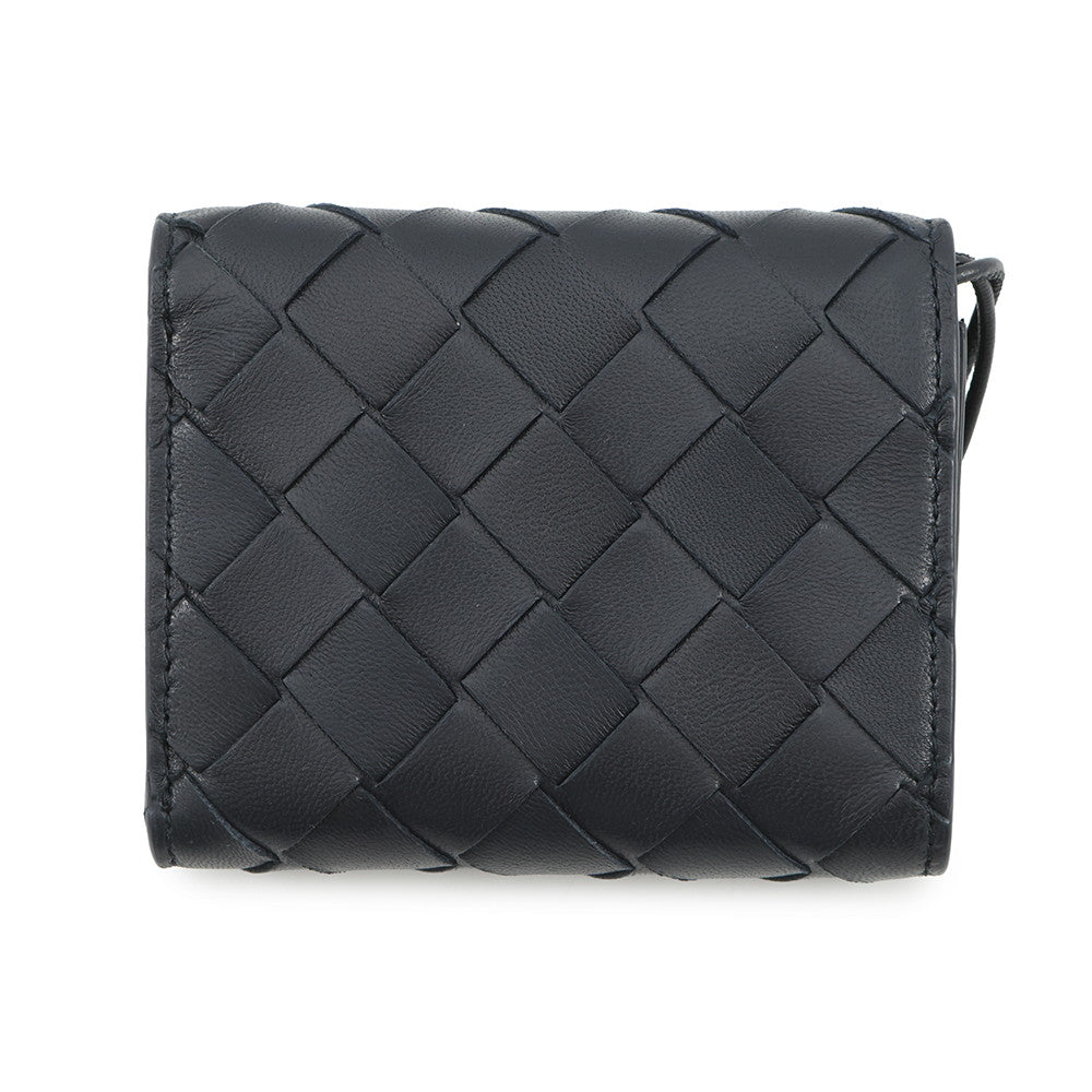 Bottega Veneta Andiamo Tri-fold Wallet Midnight824968VCPP24338 Lambskin