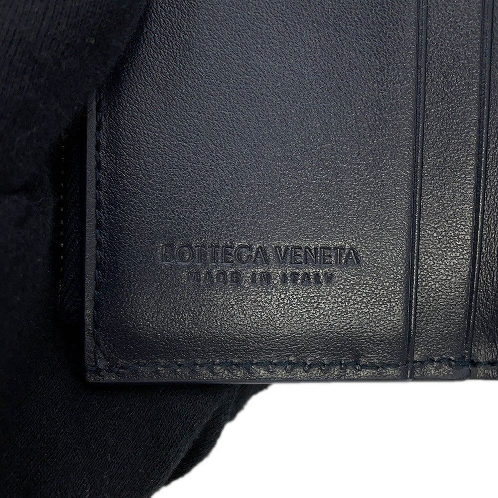 Bottega Veneta Andiamo Tri-fold Wallet Midnight824968VCPP24338 Lambskin