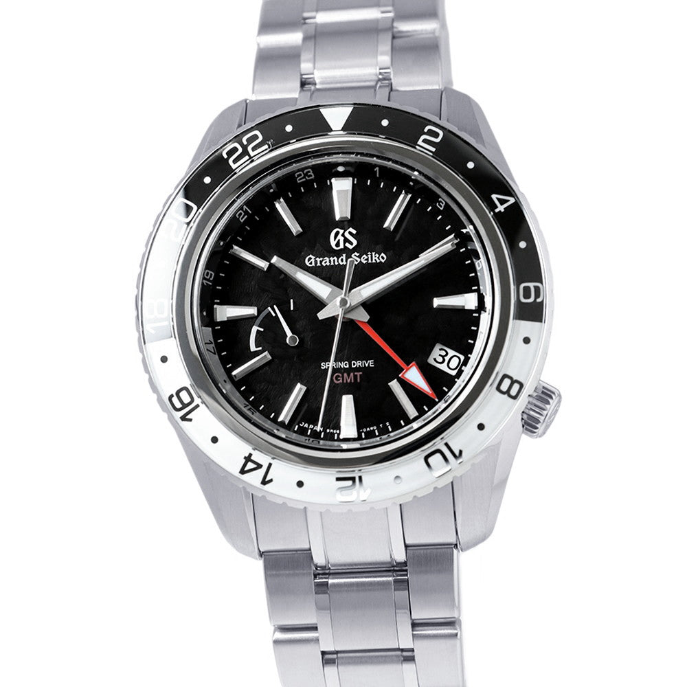 SEIKO Grand SEIKO Spring Drive GMT W44mm Stainless Steel Black DialSBGE277