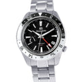 SEIKO Grand SEIKO Spring Drive GMT W44mm Stainless Steel Black DialSBGE277