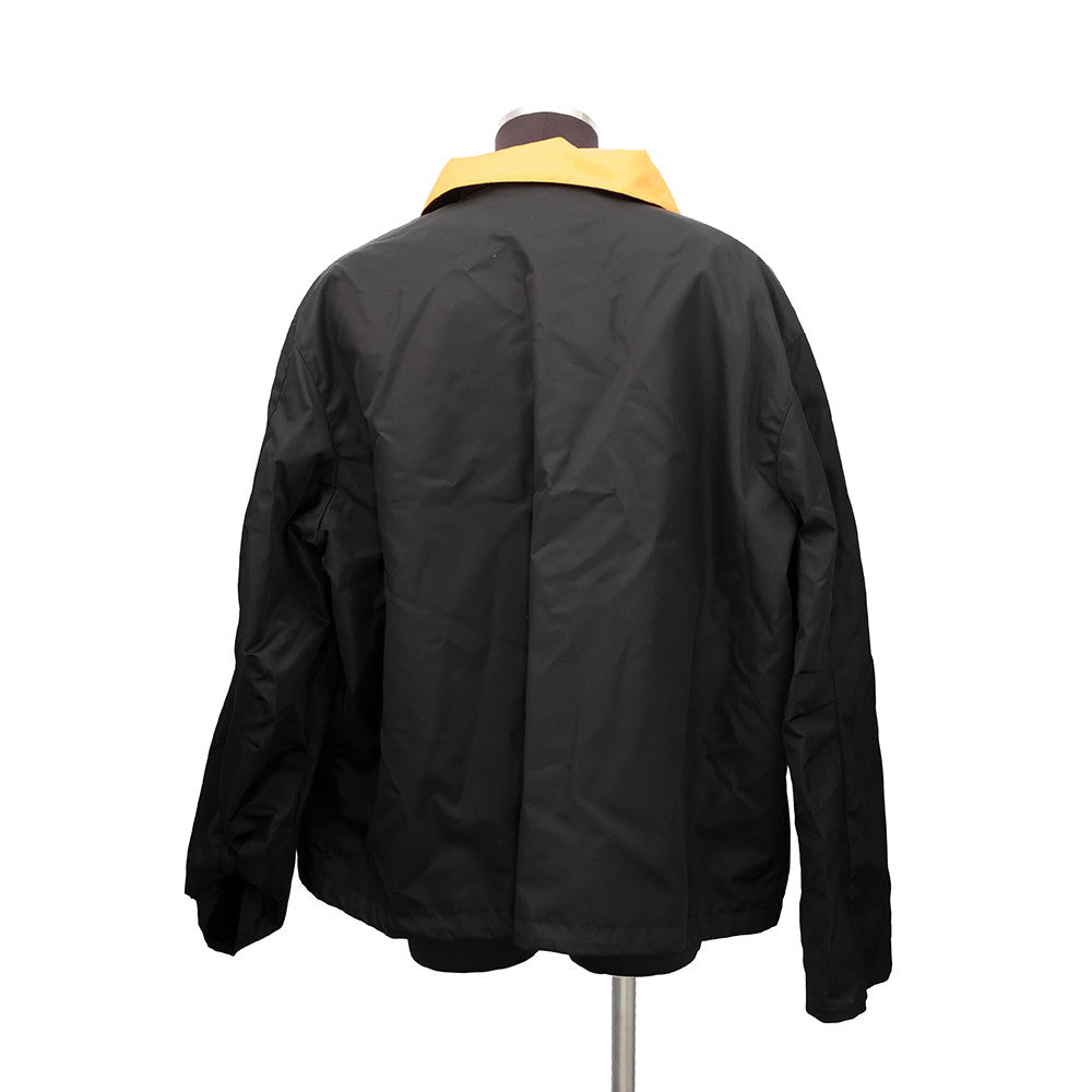GUCCI Patch Logo Twill Jacket Size 56 Black/Orange804964 ZAQ7F 1000 Nylon100%