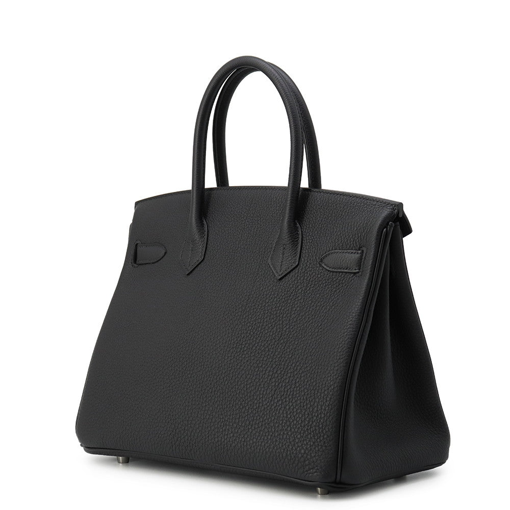 HERMES Birkin Black Togo Leather Size 30