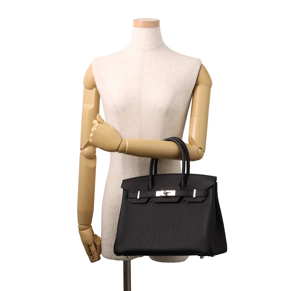 HERMES Birkin Black Togo Leather Size 30