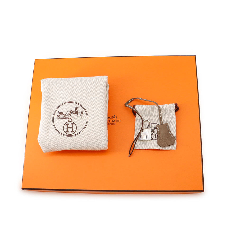 HERMES Akkad Etoupe Togo Leather Size PM