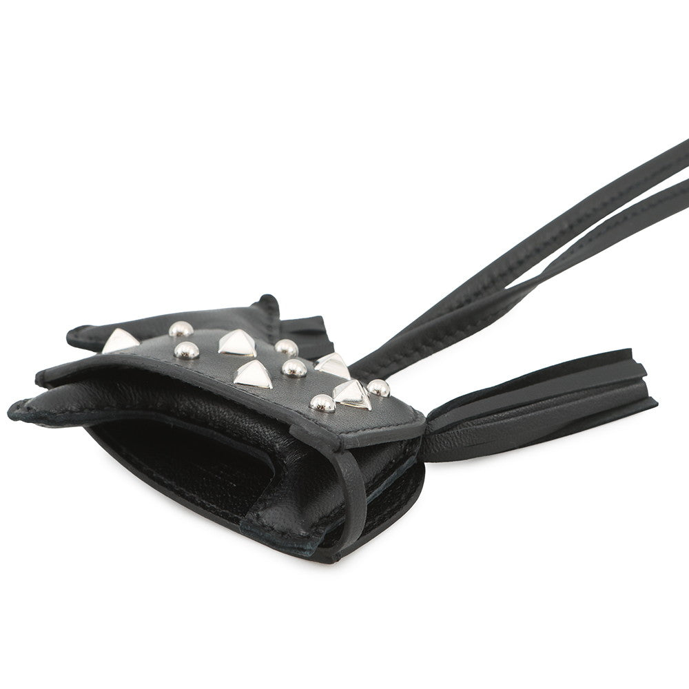 HERMES Rodeo Robeo Padlock Black Lambskin Size PM