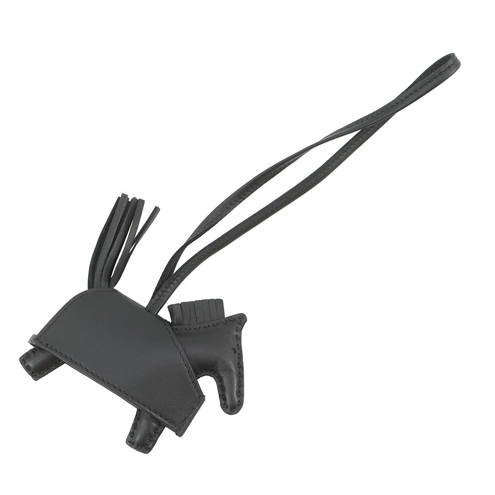 HERMES Rodeo Robeo Padlock Black Lambskin Size PM