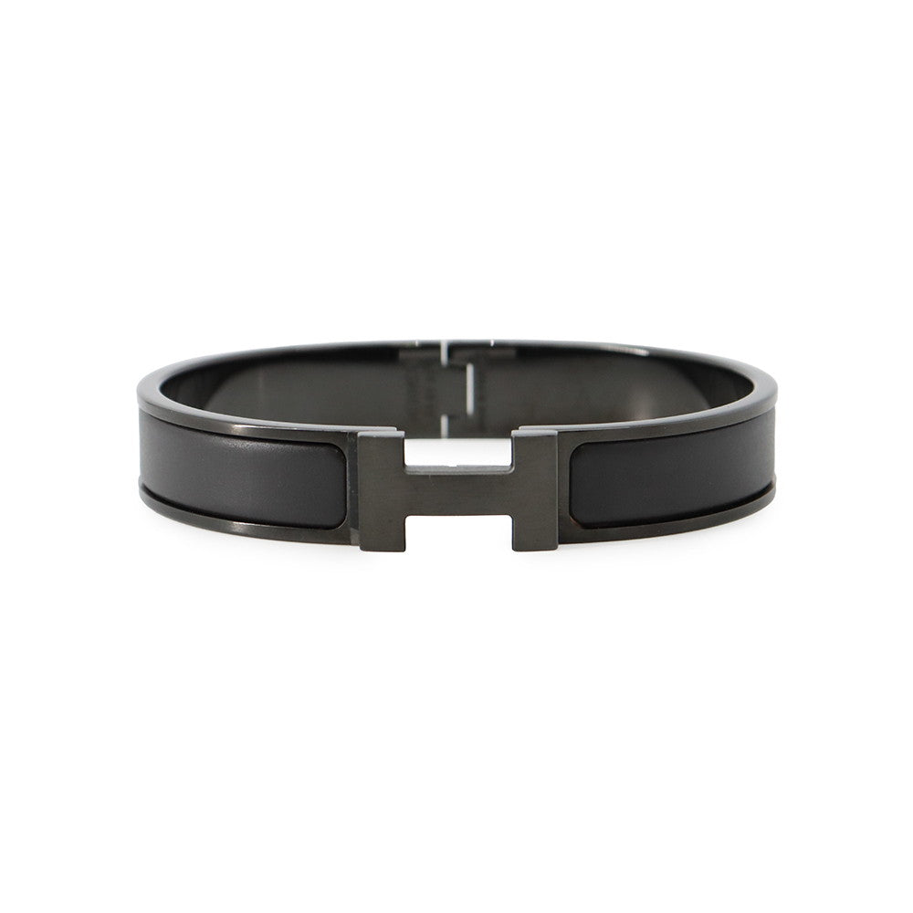 HERMES Clic crack Size PM Black Metal