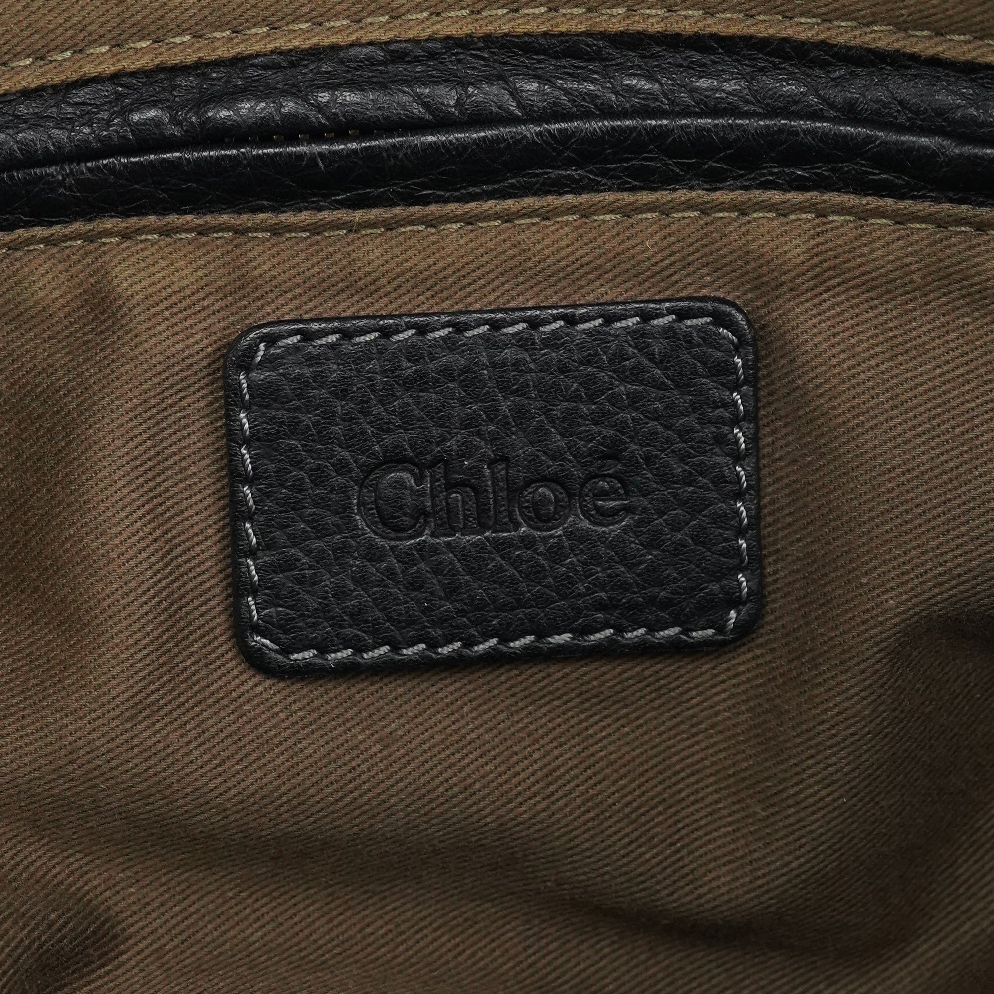 Black Leather Marcie Shoulder Bag