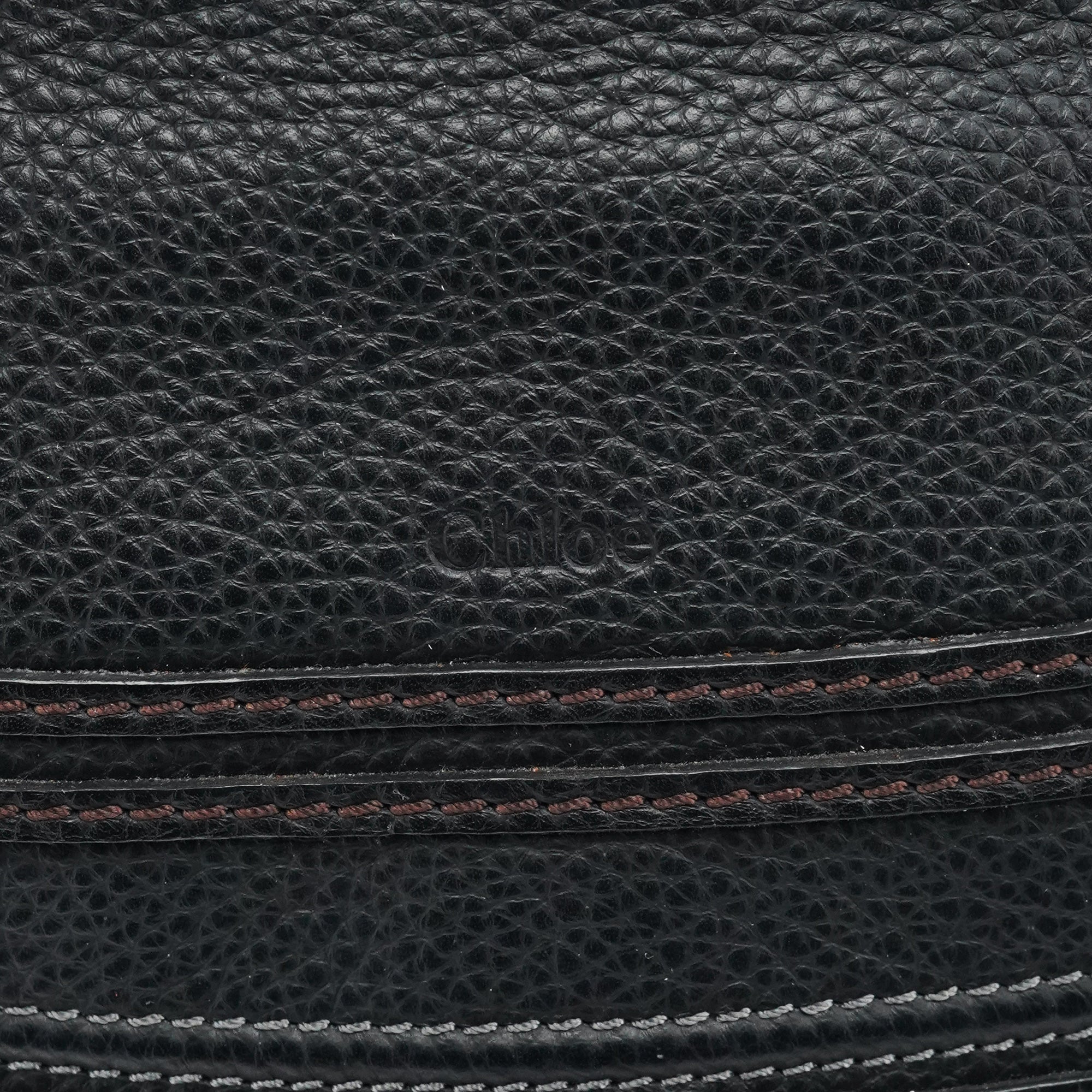 Black Leather Marcie Shoulder Bag