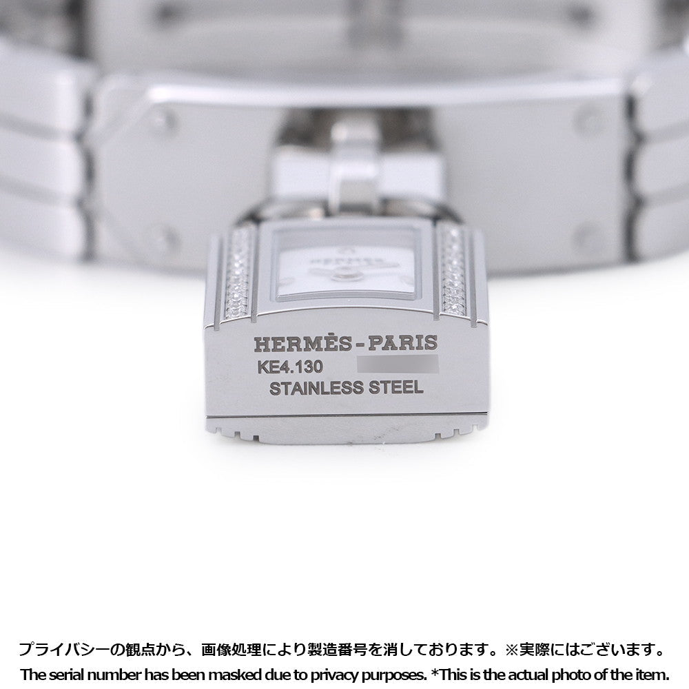 HERMES Kelly watch W16mm Stainless Steel Sparkling White DialKE4.130.130