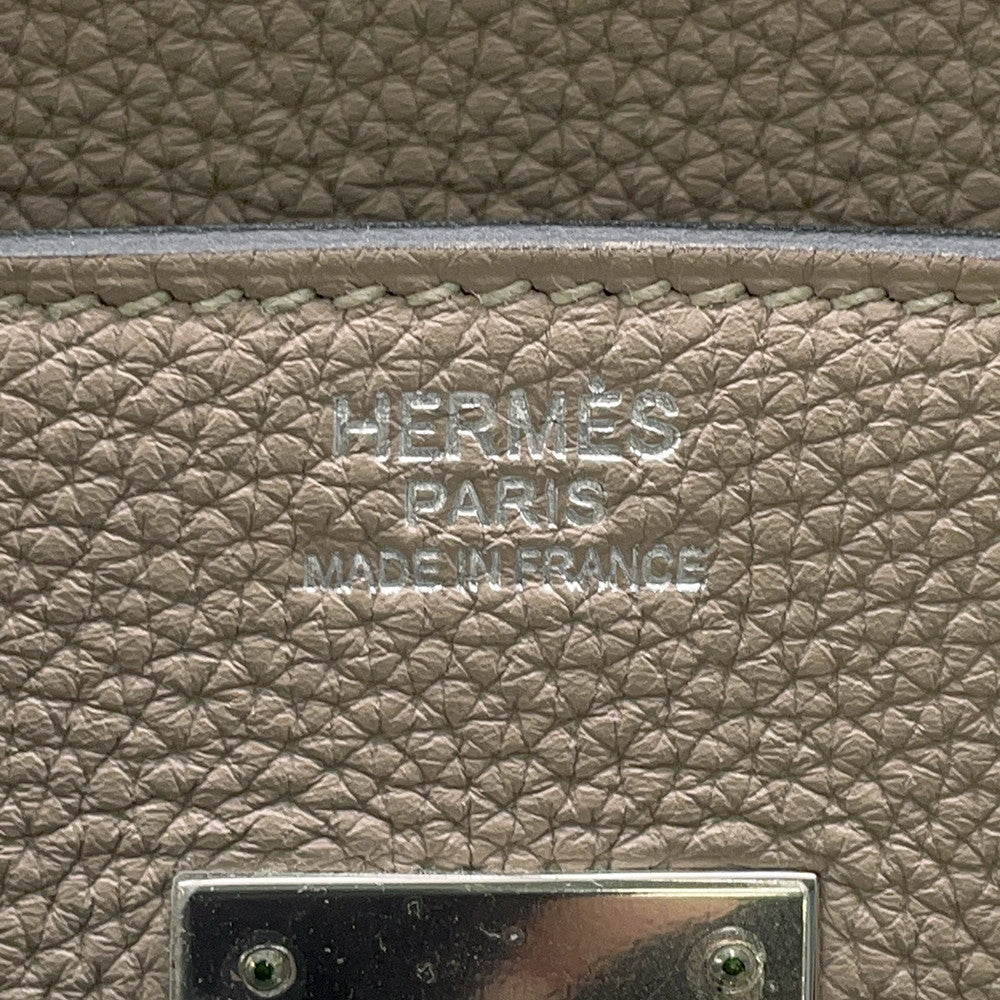 HERMES Birkin Gris Tourterelle Togo Leather Size 30