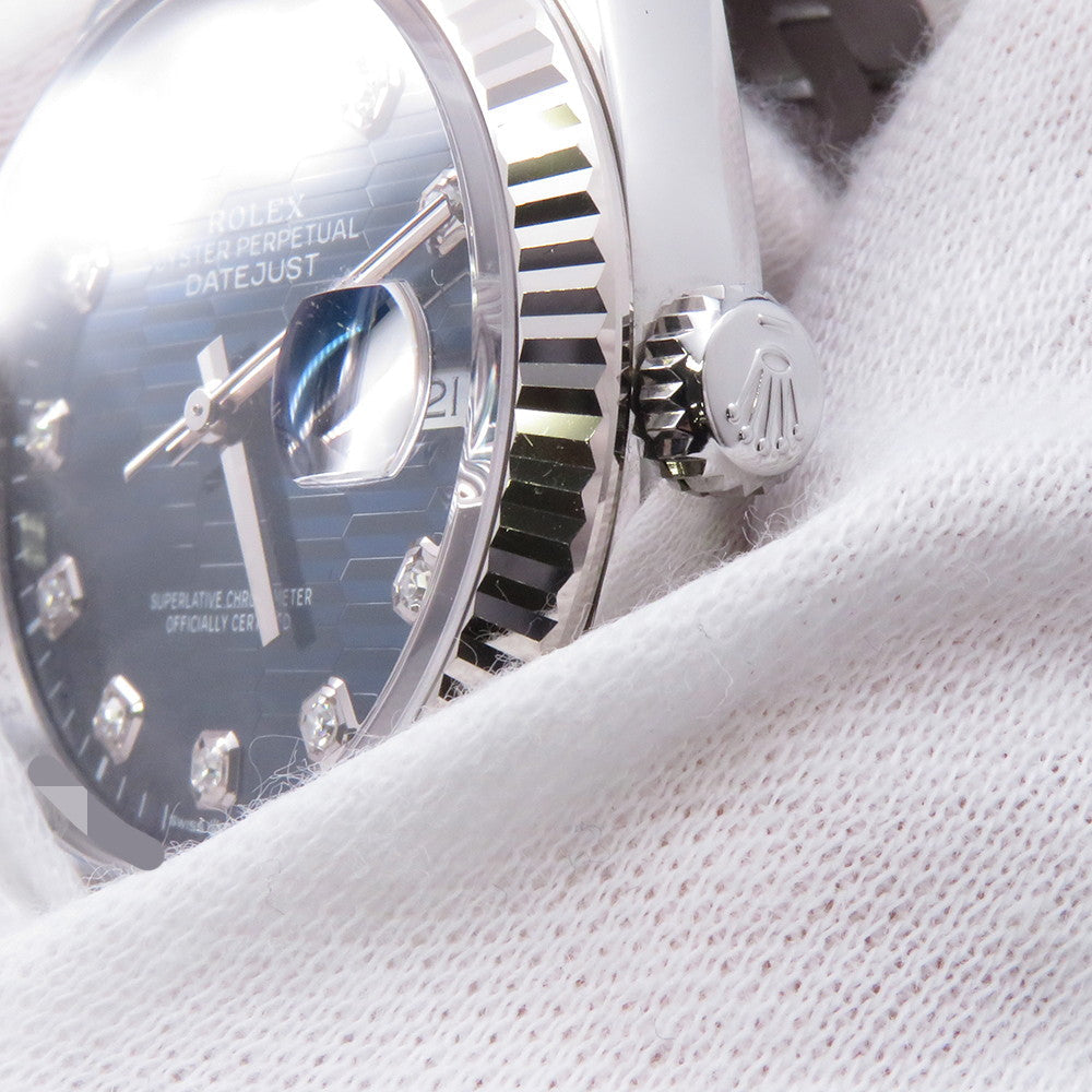 ROLEX Datejust W36mm Stainless Steel Blue fluted Dial126234G
