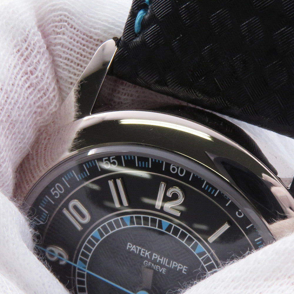PATEK PHILIPPE Calatrava W40mm K18WG Leather Black Dial6007G-011
