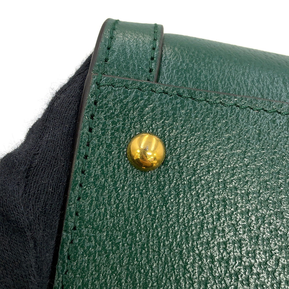 GUCCI Diana Bamboo 2-way Handbag Green702721 U3ZDT 3670 Leather Size Small