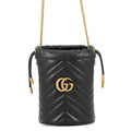 GUCCI GG Marmont Baguette Bag Black575163 DTDRT 1000 Leather Size Mini