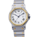 CARTIER Santos Rondo Octagon LM W29mm Stainless Steel 18KYG White Dial81037288
