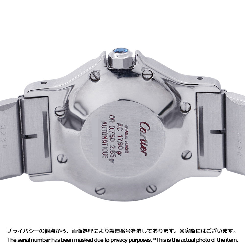 CARTIER Santos Rondo Octagon LM W29mm Stainless Steel 18KYG White Dial81037288