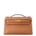 HERMES PochetteKelly Gold Swift Leather