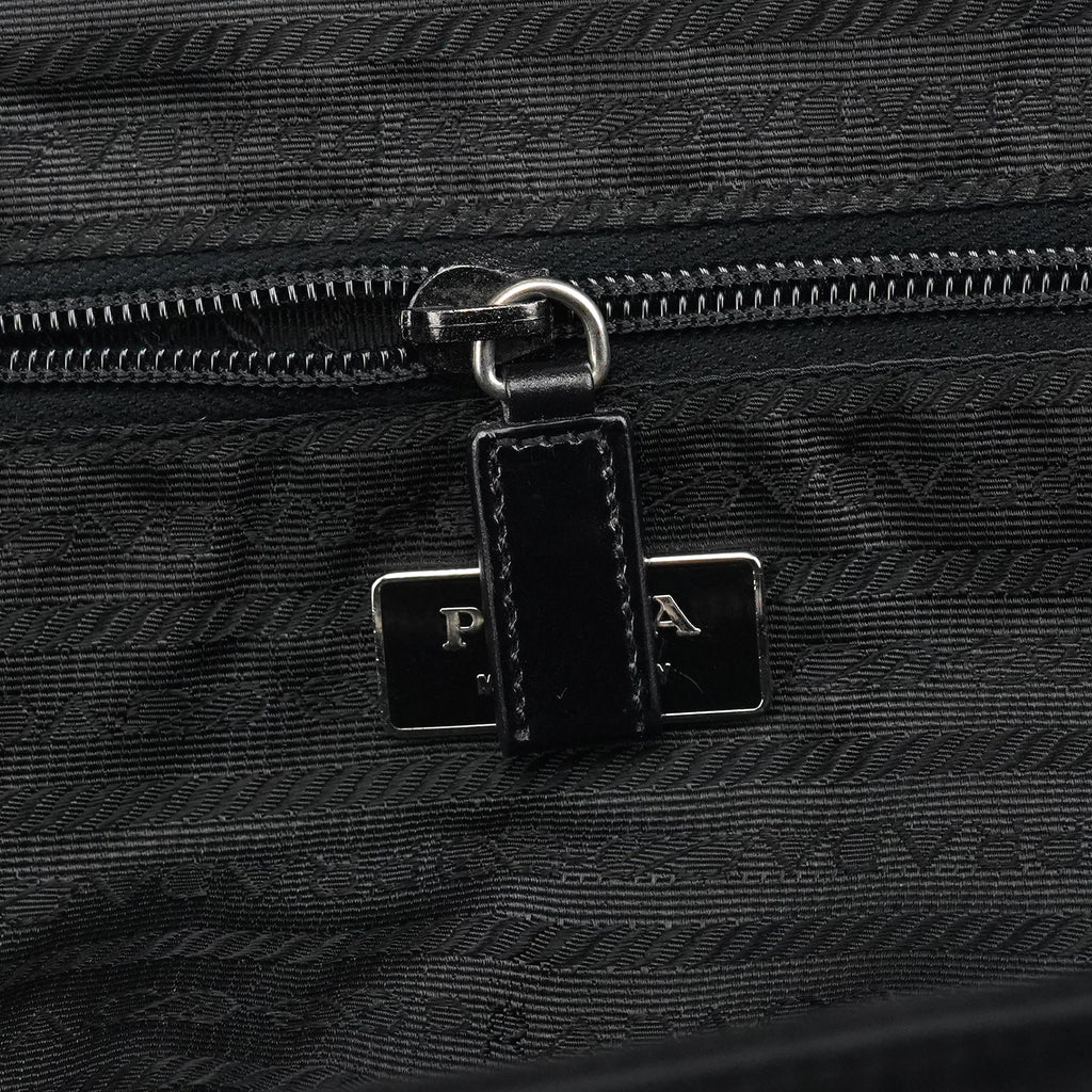 Black Tessuto Chic Nylon Shoulder Bag