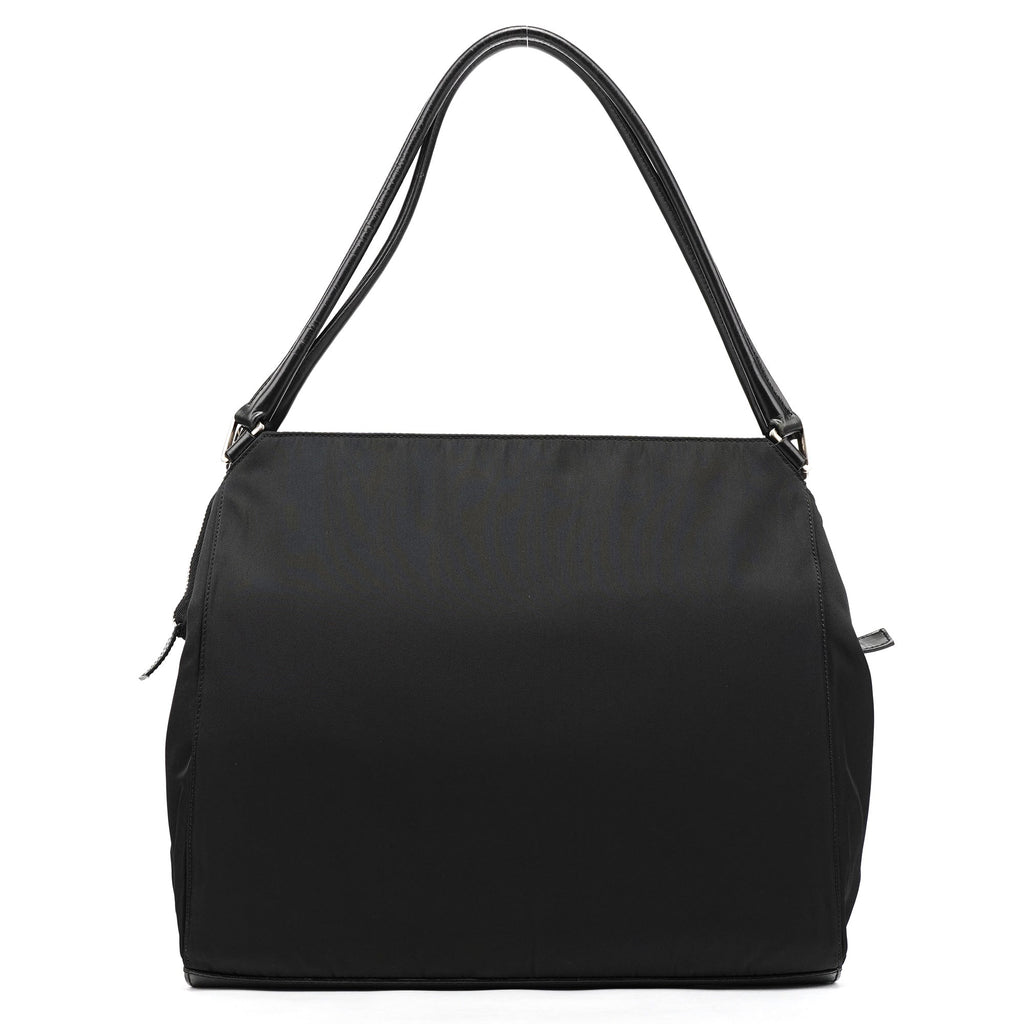 Black Tessuto Chic Nylon Shoulder Bag