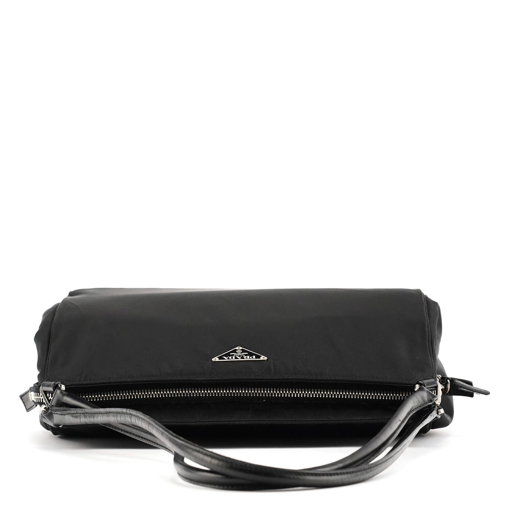 Black Tessuto Chic Nylon Shoulder Bag