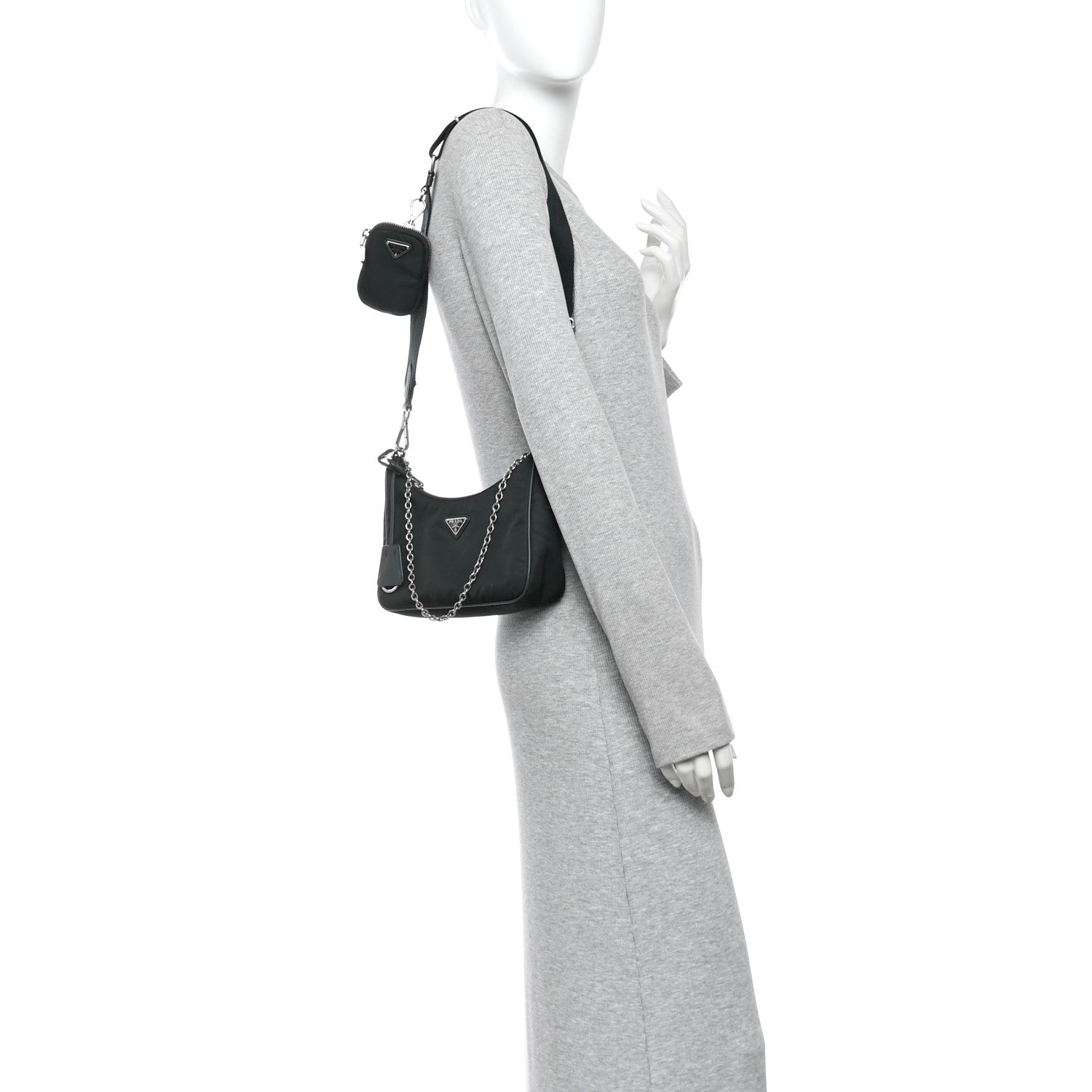 Nylon Re-Edition 2005 Shoulder Bag Smeraldo