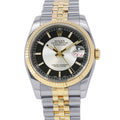 ROLEX Datejust W36mm Stainless Steel K18YG Silver/Black Dial116233