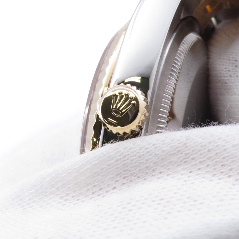 ROLEX Datejust W36mm Stainless Steel K18YG Silver/Black Dial116233