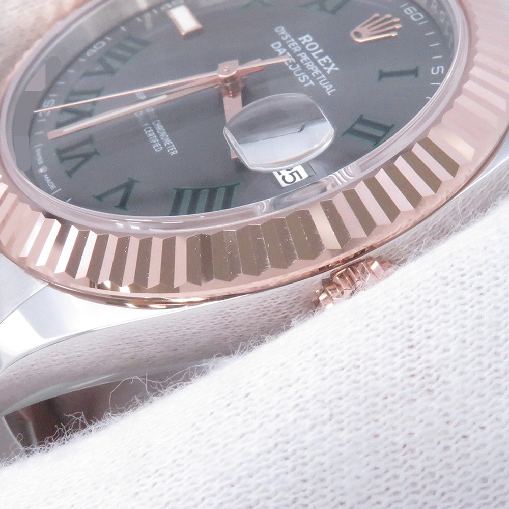 ROLEX Datejust W41mm Stainless Steel K18PG Slate Dial126331