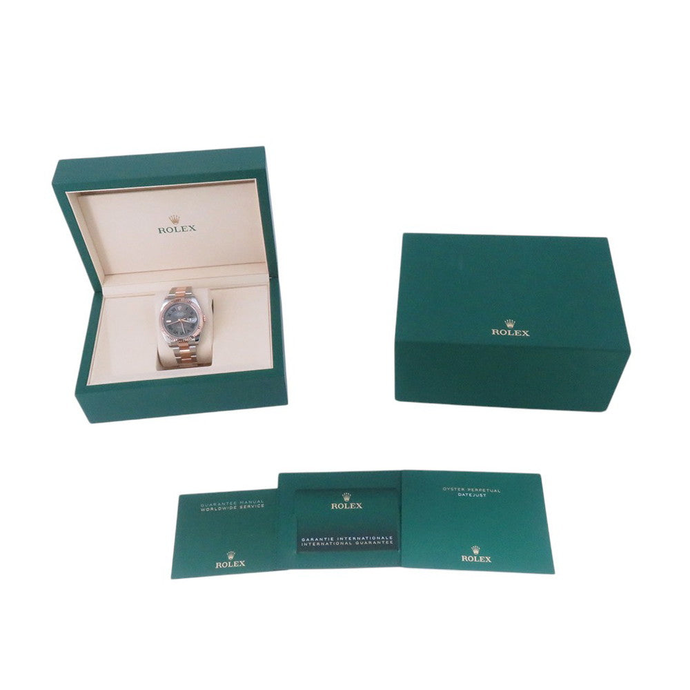 ROLEX Datejust W41mm Stainless Steel K18PG Slate Dial126331