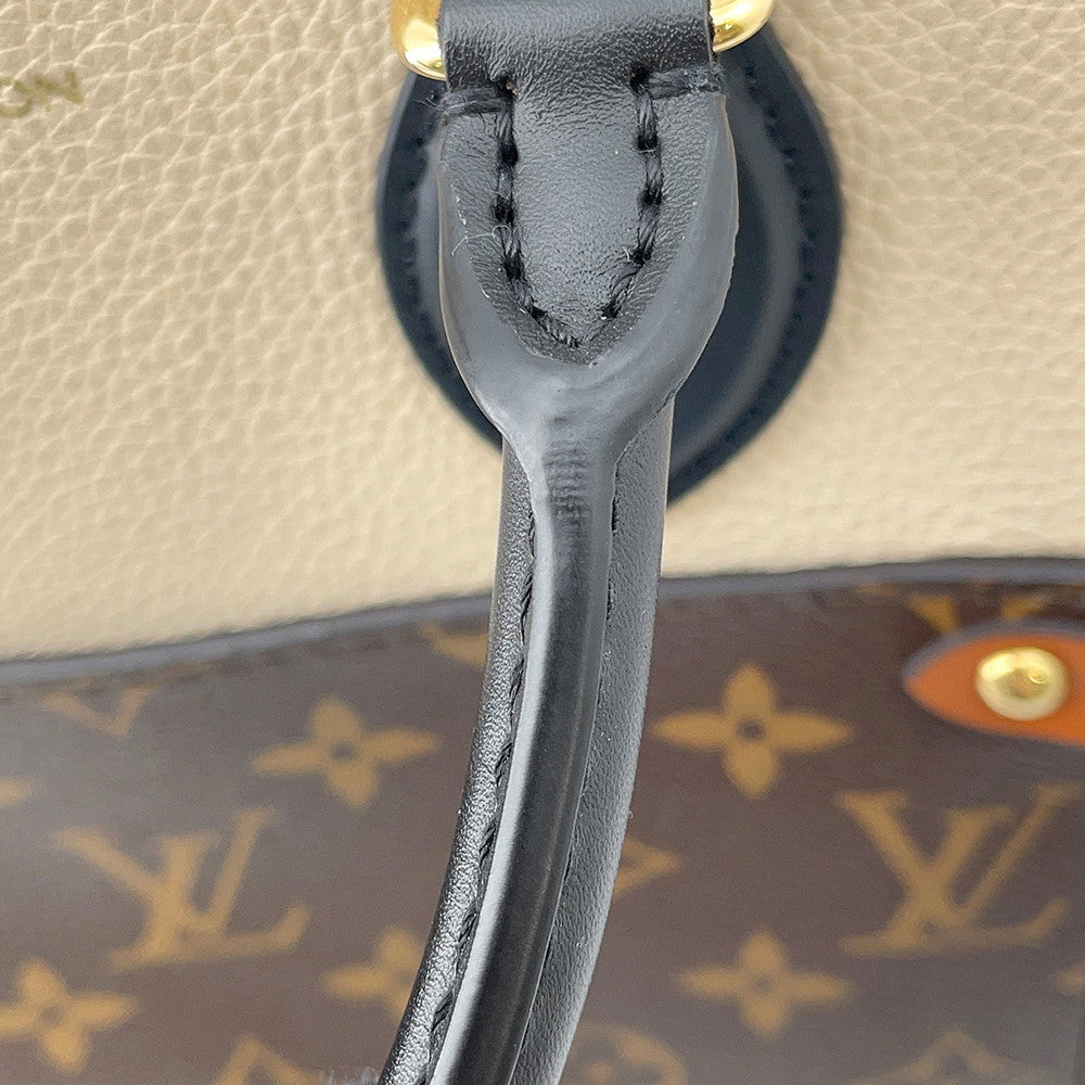 LOUIS VUITTON Fold tote Claim/Khaki/NoirM45388 Monogram Leather Size PM