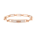 HERMES Kelly Chaine Bracelet Size STH221411B 00ST 18K Pink Gold