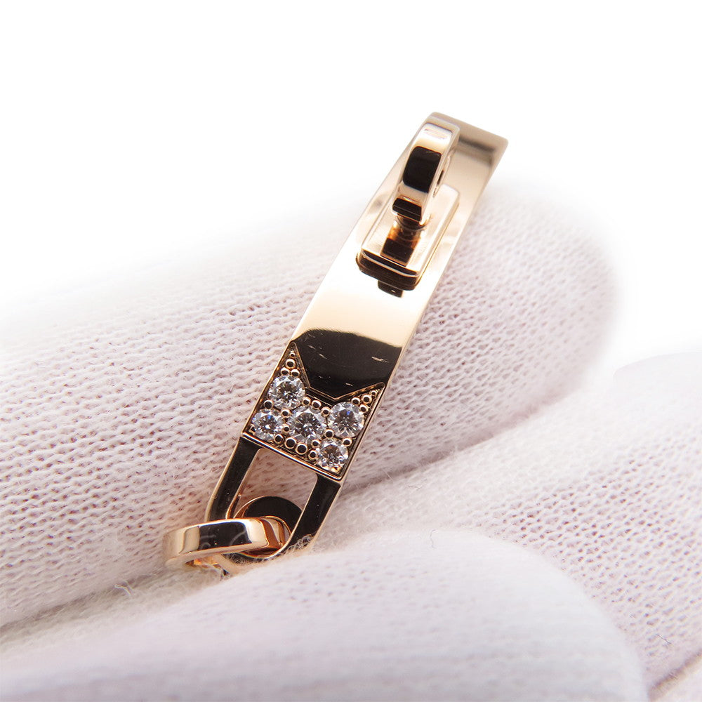 HERMES Kelly Chaine Bracelet Size STH221411B 00ST 18K Pink Gold